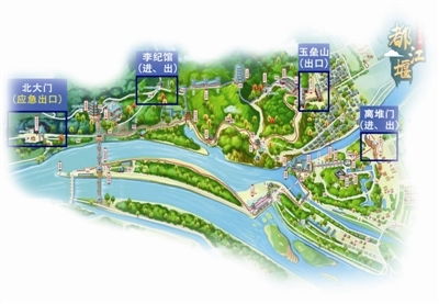 青城山都江堰景區有序開放，游覽需備健康碼